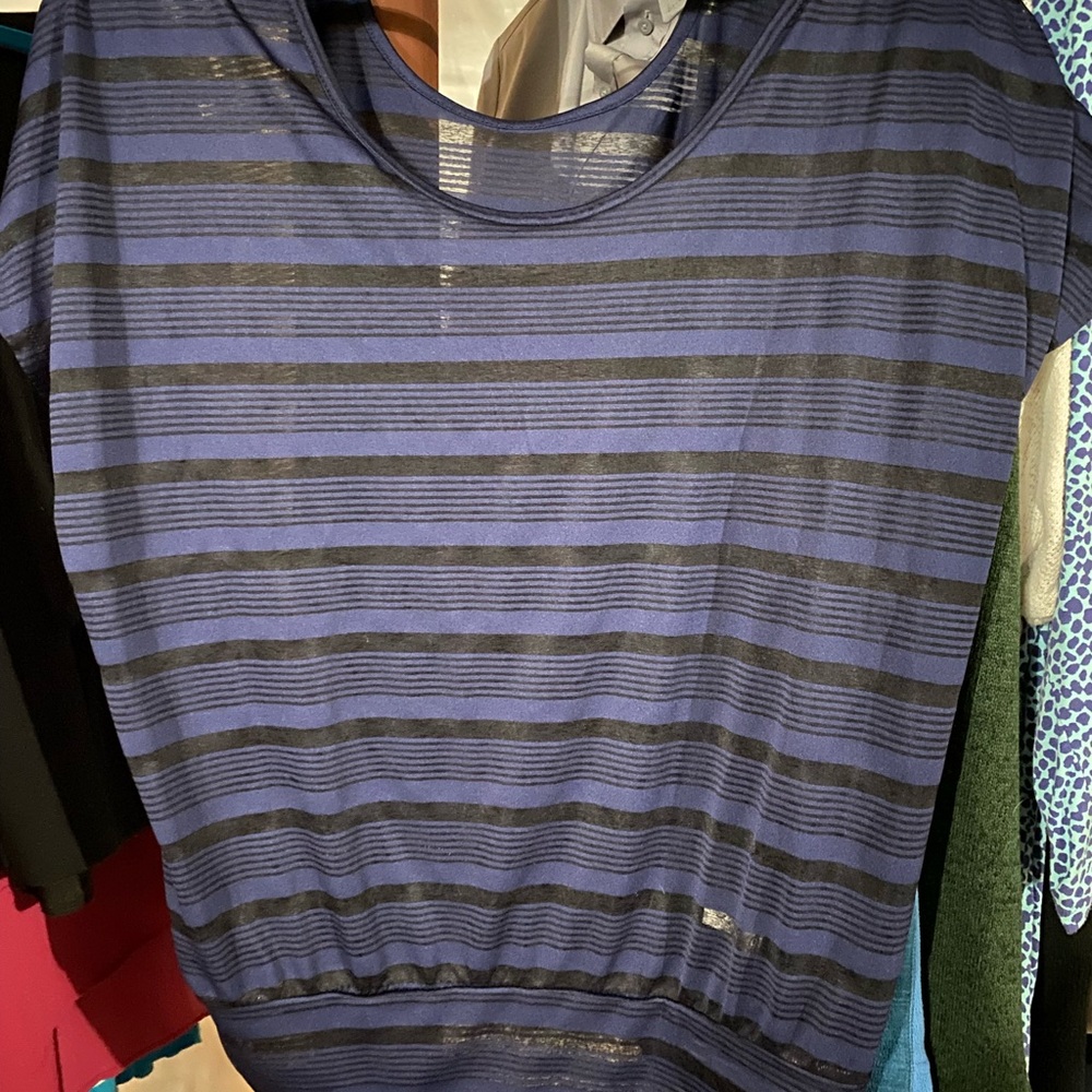 Shortsleeved sheer top